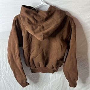 Yeezy gap brown hoodie extra small brand new